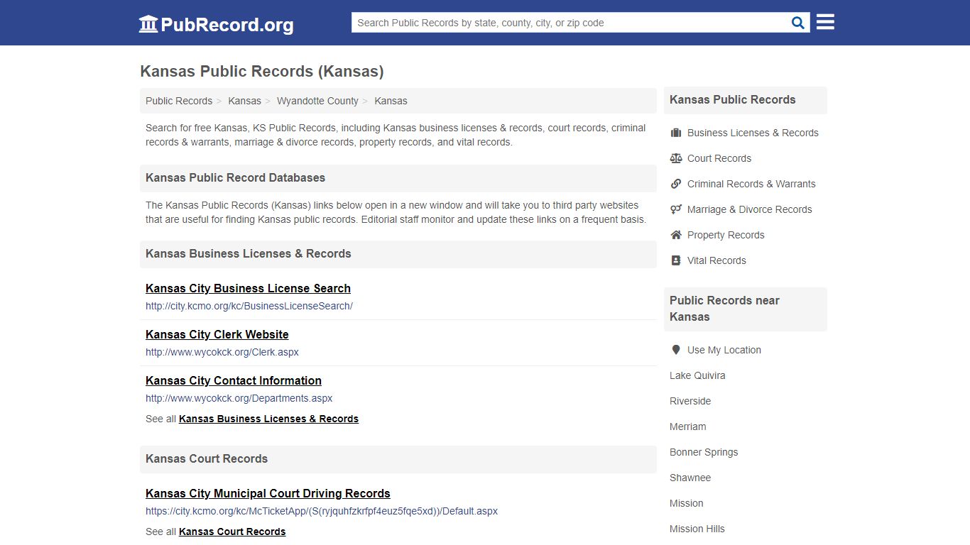 Free Kansas Public Records (Kansas Public Records)